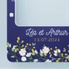 Cadre photobooth Mariage bleu